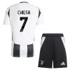 Maillot de Supporter Juventus Chiesa 7 Domicile 2024-25 Pour Enfant